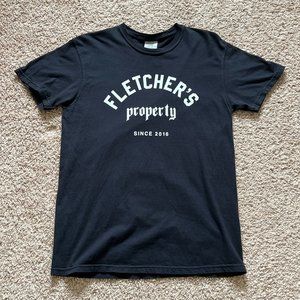 Fletchers Property black tee adult medium
